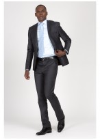 Pantalon slim fit Emmanuelle Khanh -Gris moyen - 72182921B