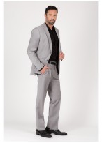Pantalon slim fit Emmanuelle Khanh -Gris perle - 411524