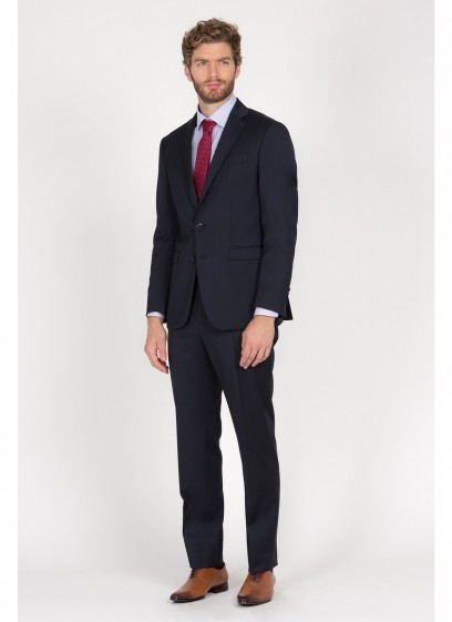 Costume regular fit Lanificio F.LLI Cerruti DAL 1881-Bleu marine - 8220/1/8884