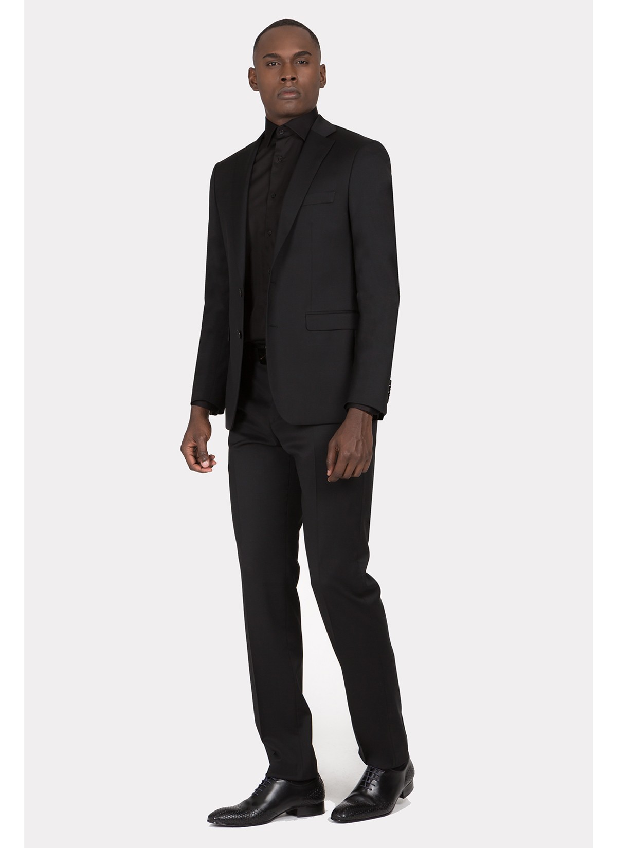 Costume regular fit Lanificio F.LLI Cerruti DAL 1881-Noir - 8220/1/1