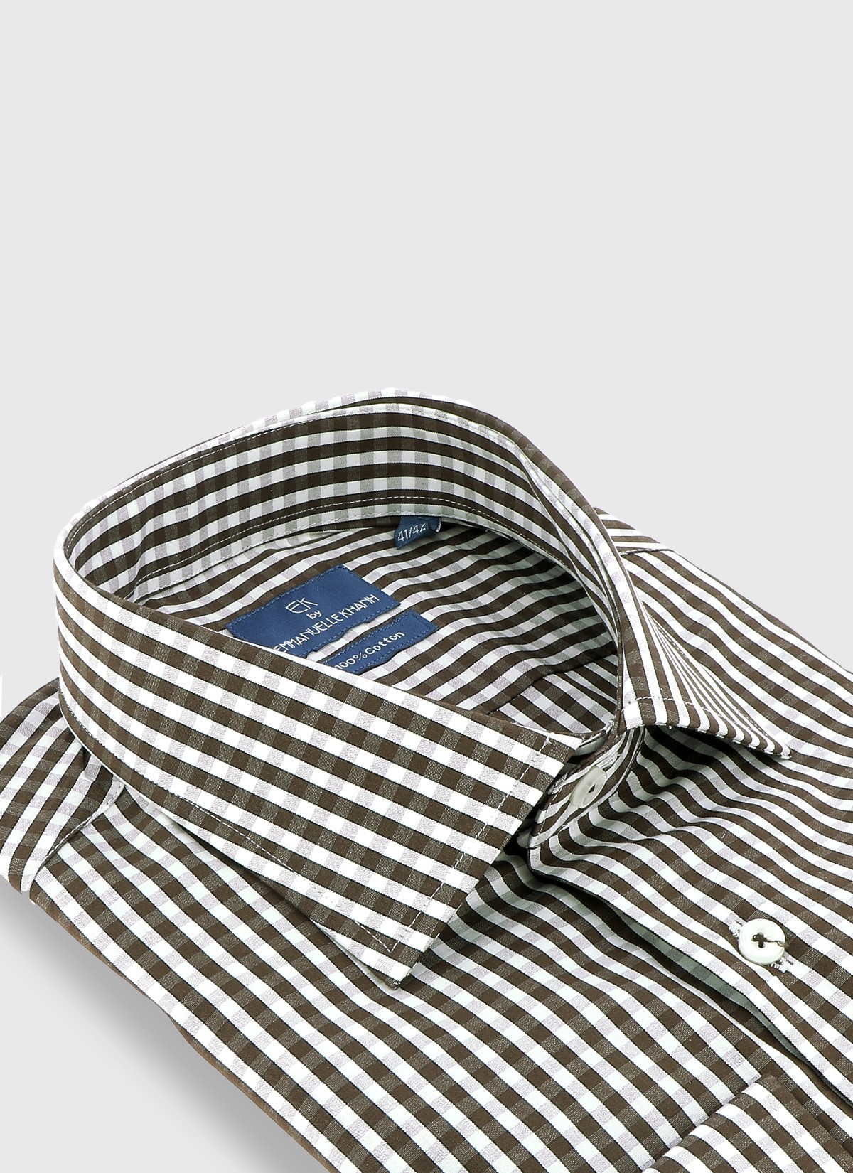 Chemise regular fit en coton Emmanuelle Khanh _ 36 - Brun