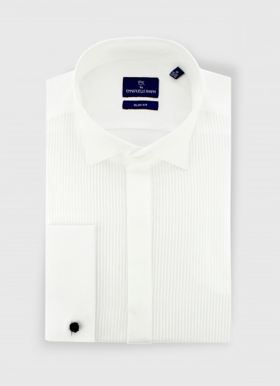 Chemise slim à plastron Emmanuelle Khanh
