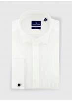 Chemise slim col cassé Emmanuelle Khanh blanche - 063