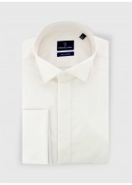 Chemise slim col cassé Emmanuelle Khanh 12 - Ivoire