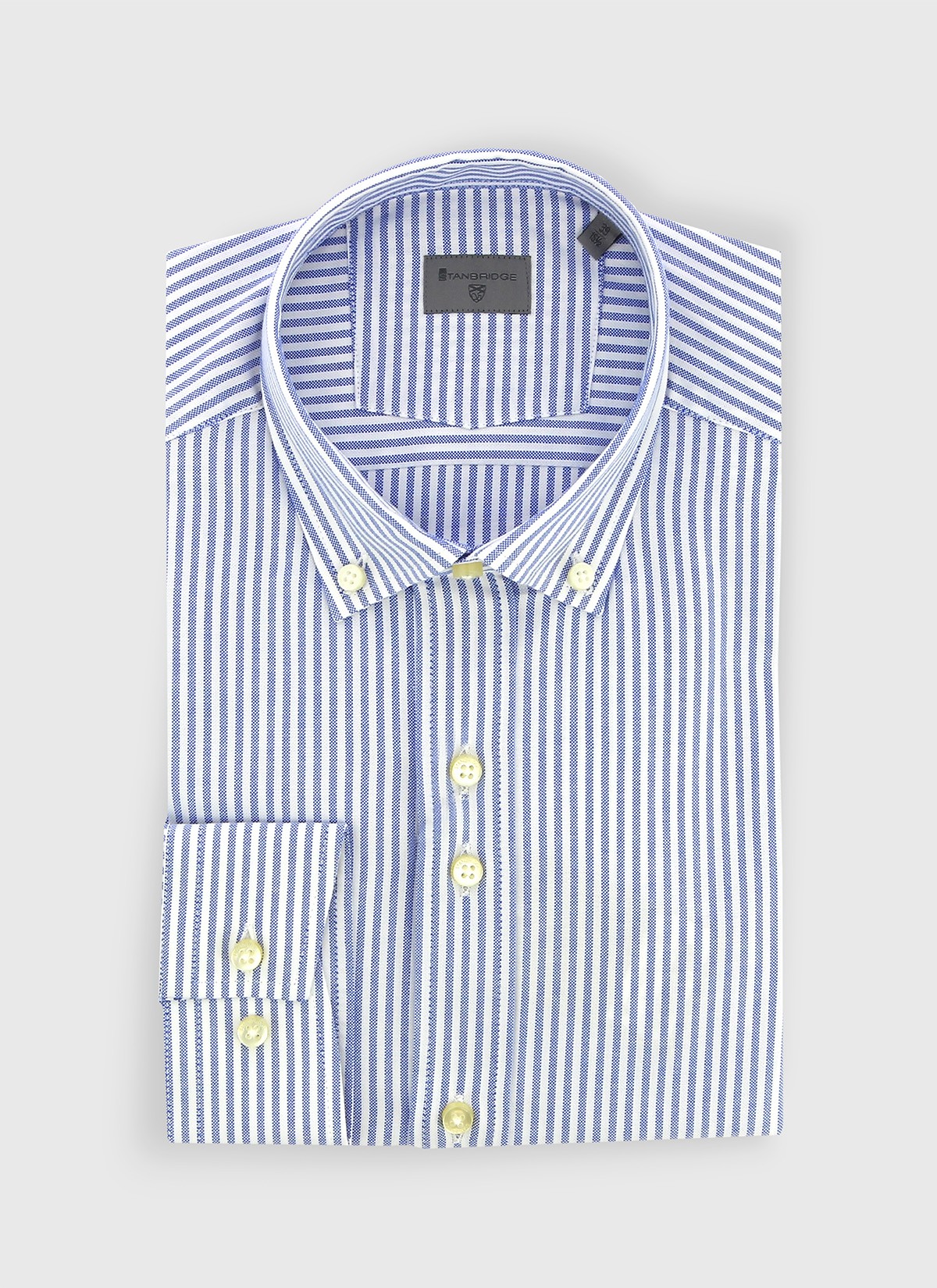 Buttoned collar slim fit Stanbridge shirt