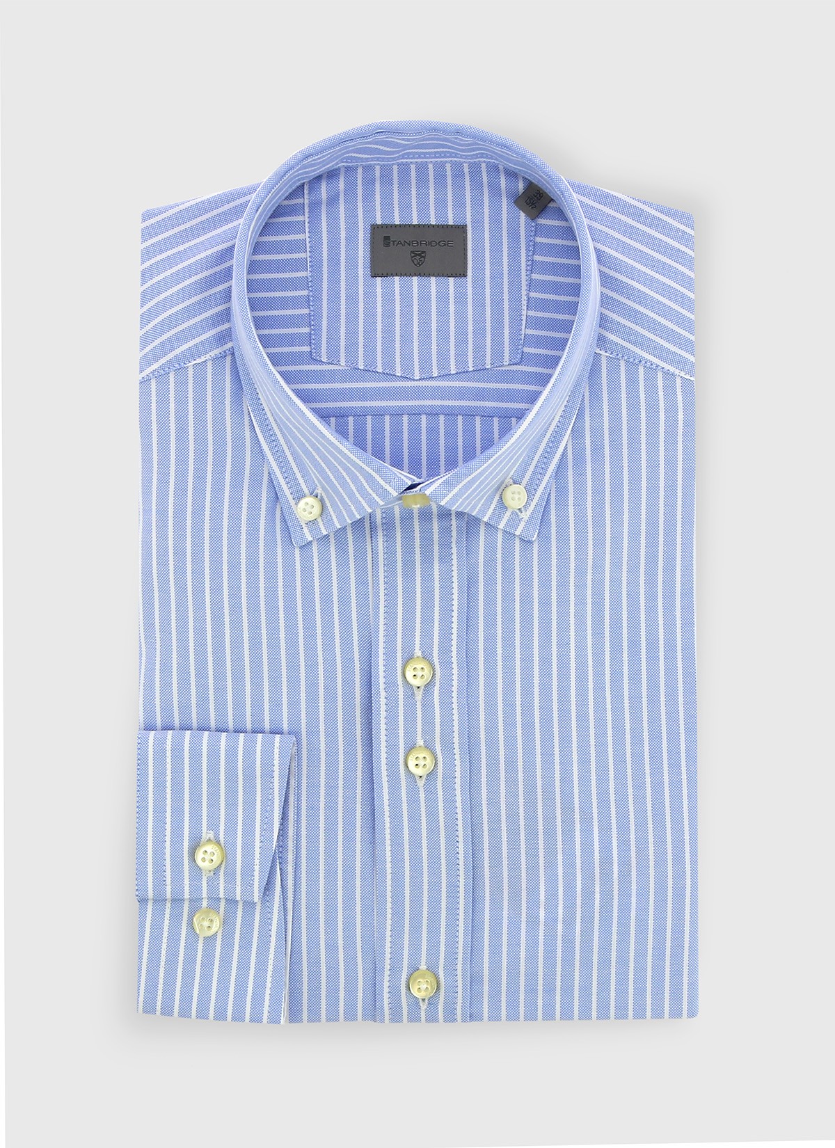 Buttoned collar slim fit Stanbridge shirt
