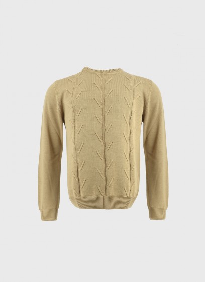 Pull torsadé en laine mélangée Stanbridge