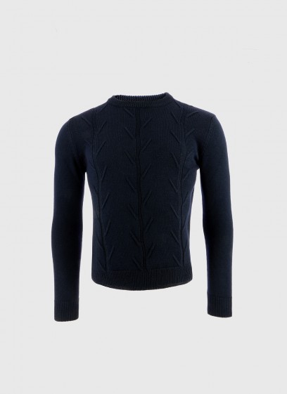 Pull torsadé en laine mélangée Stanbridge