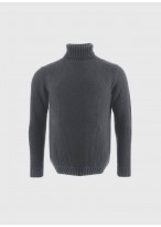 Pull col roulé en laine Emmanuelle Khanh _ 22 - Gris moyen