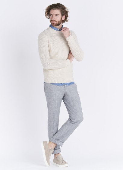 Pull col rond en laine Emmanuelle Khanh