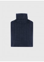 Pull fin col roulé en laine mérinos Emmanuelle Khanh  _ 88 - Bleu marine
