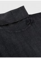 Pull fin col roulé en laine mérinos Emmanuelle Khanh  _ 24 - Gris anthracite