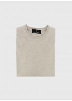 Pull col rond en laine vierge Emmnauelle Khanh _ 31 - Beige clair
