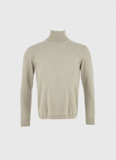 Pull col roulé en laine vierge Emmnauelle Khanh _ 31 - Beige clair