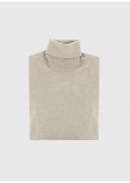 Pull col roulé en laine vierge Emmnauelle Khanh _ 31 - Beige clair