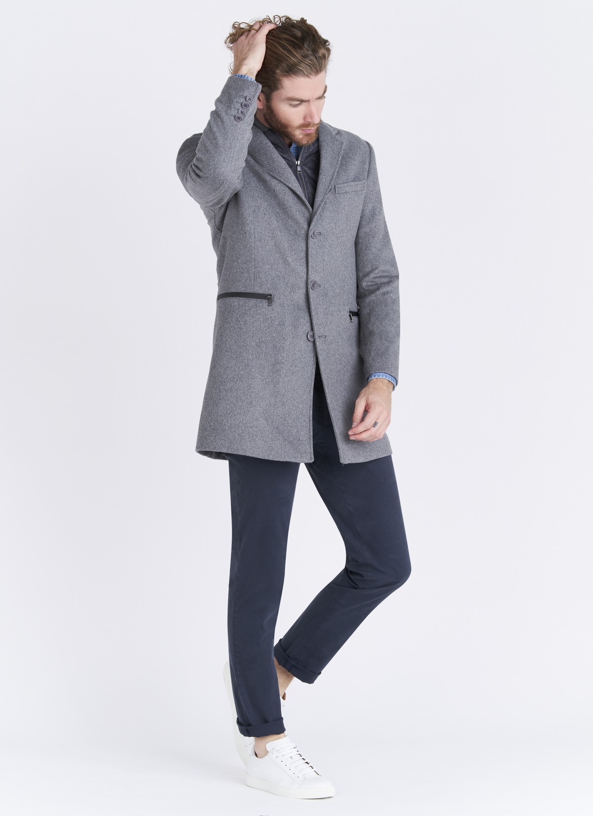 Manteau en laine mélangée Emmanuelle Khanh