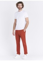 Pantalon chino Emmanuelle Khanh - 51 Rouge corail