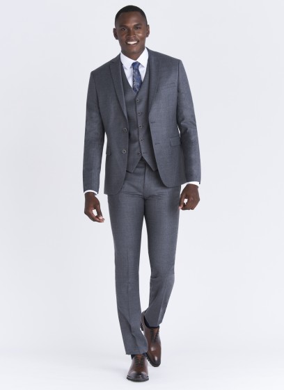 Costume en Flanelle Emmanuelle Khanh _ 22 - Gris moyen