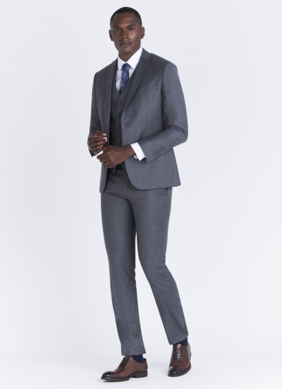 Costume en Flanelle Emmanuelle Khanh _ 22 - Gris moyen
