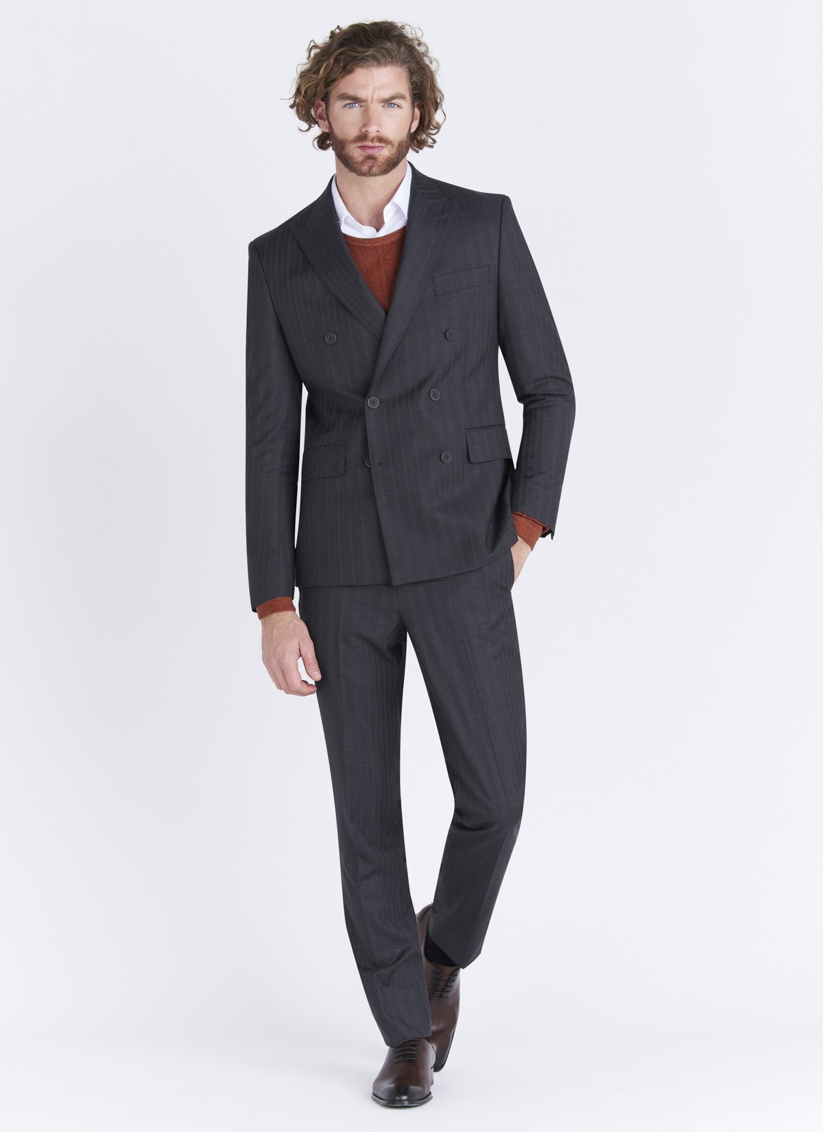 Costume croisé Emmanuelle Khanh _ 24 - Gris anthracite