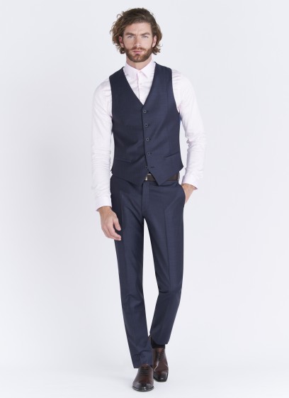 Gilet Slim fit Emmanuelle Khanh _ 88 - Bleu marine
