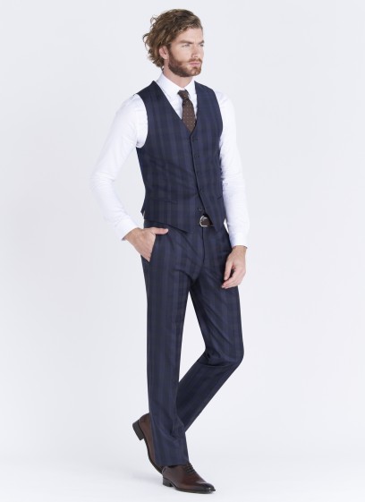 Gilet Slim fit Emmanuelle Khanh _ 88 - Bleu marine