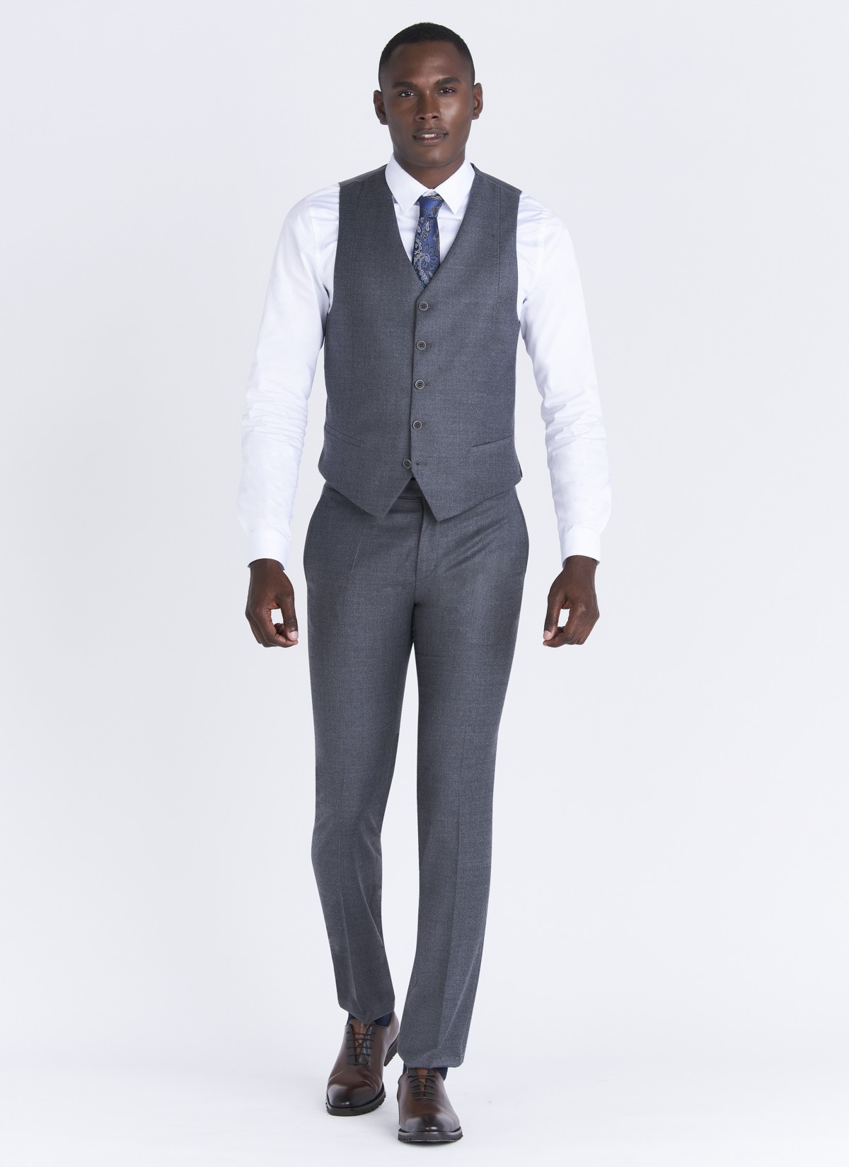 Emmanuelle Khanh Fannel slim fit waiscoat