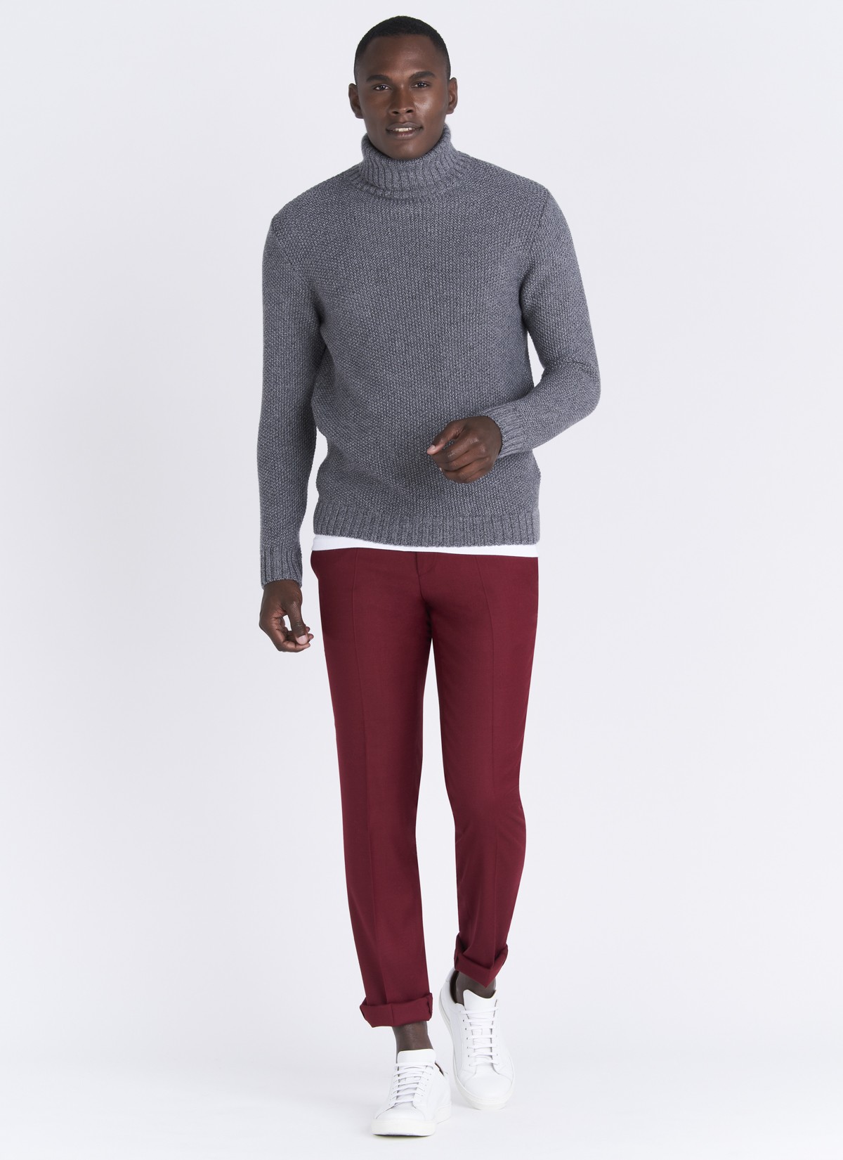 Pantalon slim fit Emmanuelle Khanh _ 53 - Rouge carmin