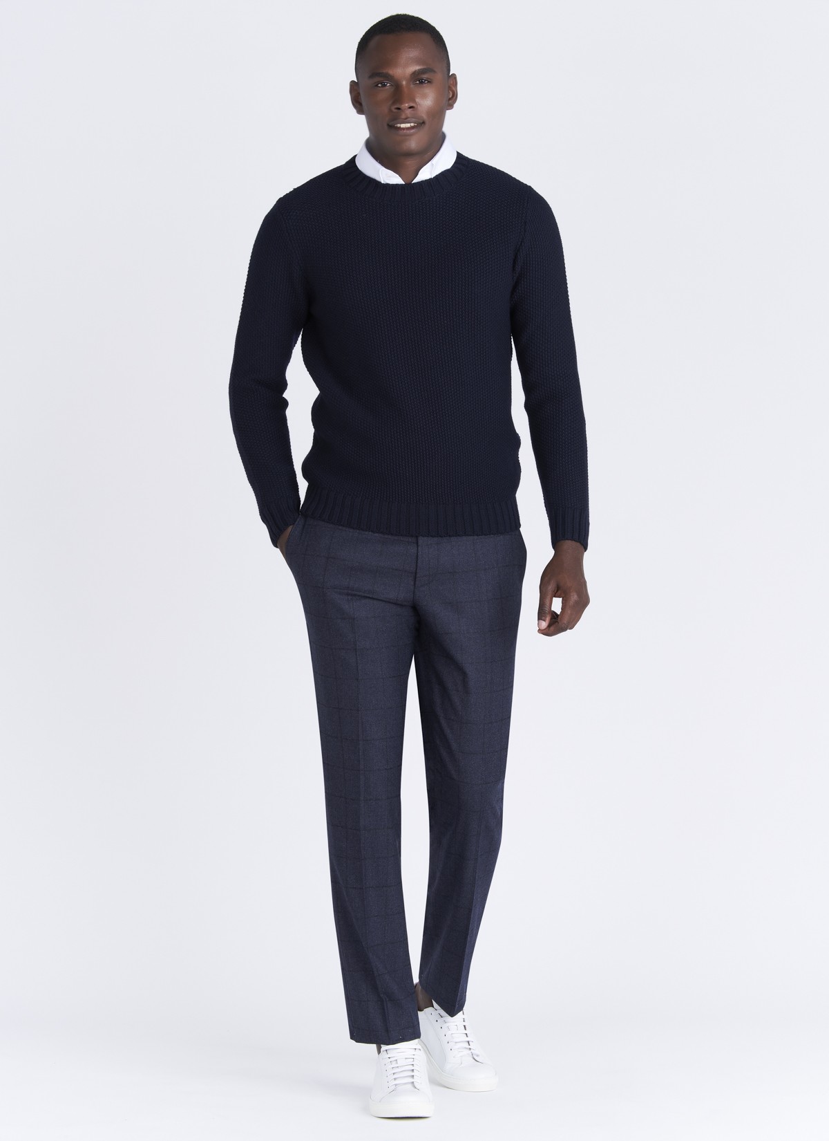 Pantalon slim fit Lanificio F.LLI Cerruti DAL 1881 _ 87 - Bleu pétrole