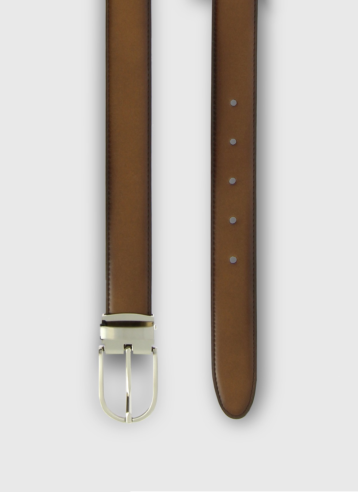 Ceinture en cuir Stanbridge _ 32 - Tabac
