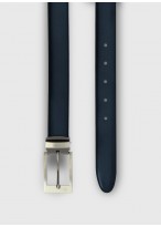 Ceinture en cuir Stanbridge 88 - Bleu marine