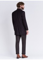 Manteau col pointe Emmanuelle Khanh 75 - Aubergine