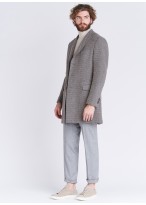 Manteau Emmanuelle Khanh à motif fantaisie _ 21 - Gris perle