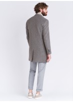 Manteau Emmanuelle Khanh à motif fantaisie _ 21 - Gris perle
