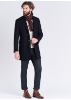 Manteau col pointe noir Emmannuelle Khanh _ 01 - Noir