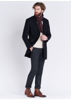 Manteau col pointe noir Emmannuelle Khanh _ 01 - Noir