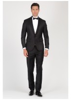 Veste de smoking slim Emmanuelle Khanh-Noir - 10072-4