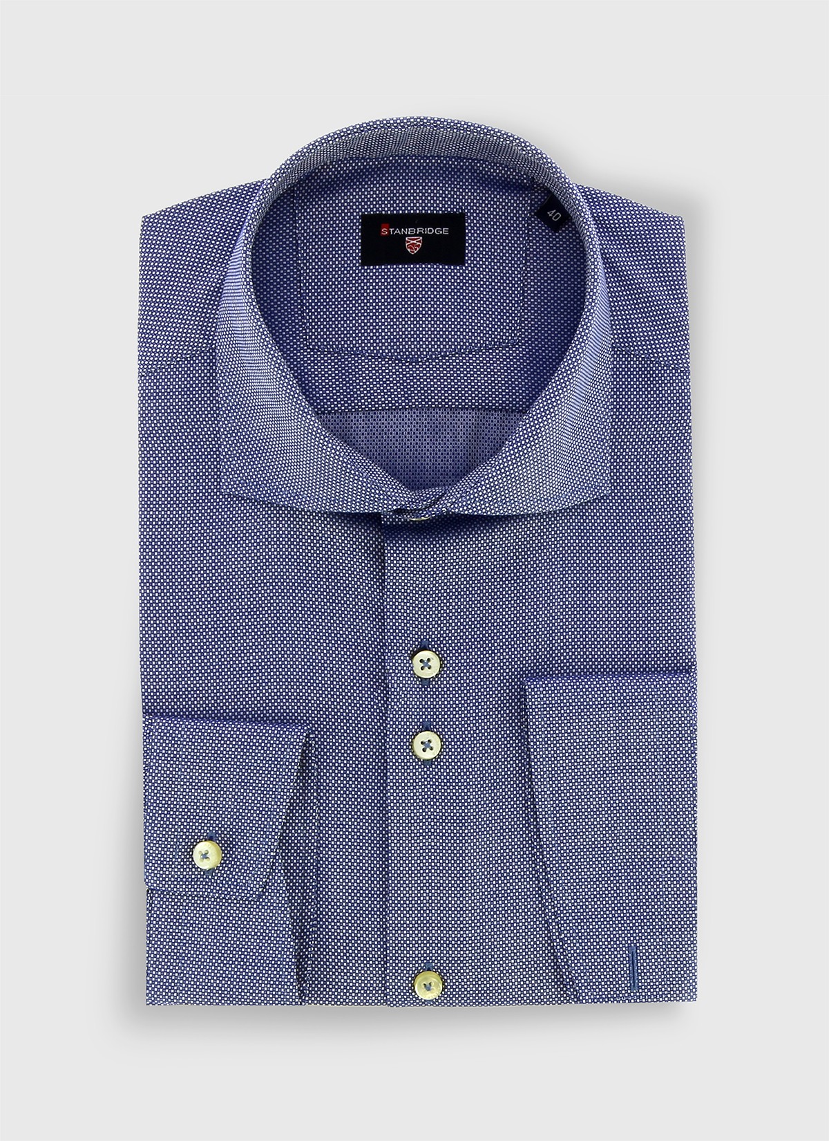 STANBRIDGE cutaway collar slim fit shirt