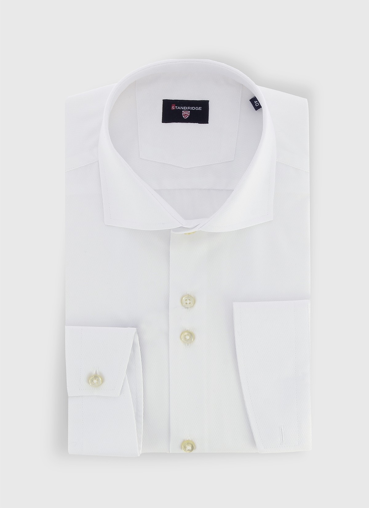 STANBRIDGE cutaway collar slim fit shirt
