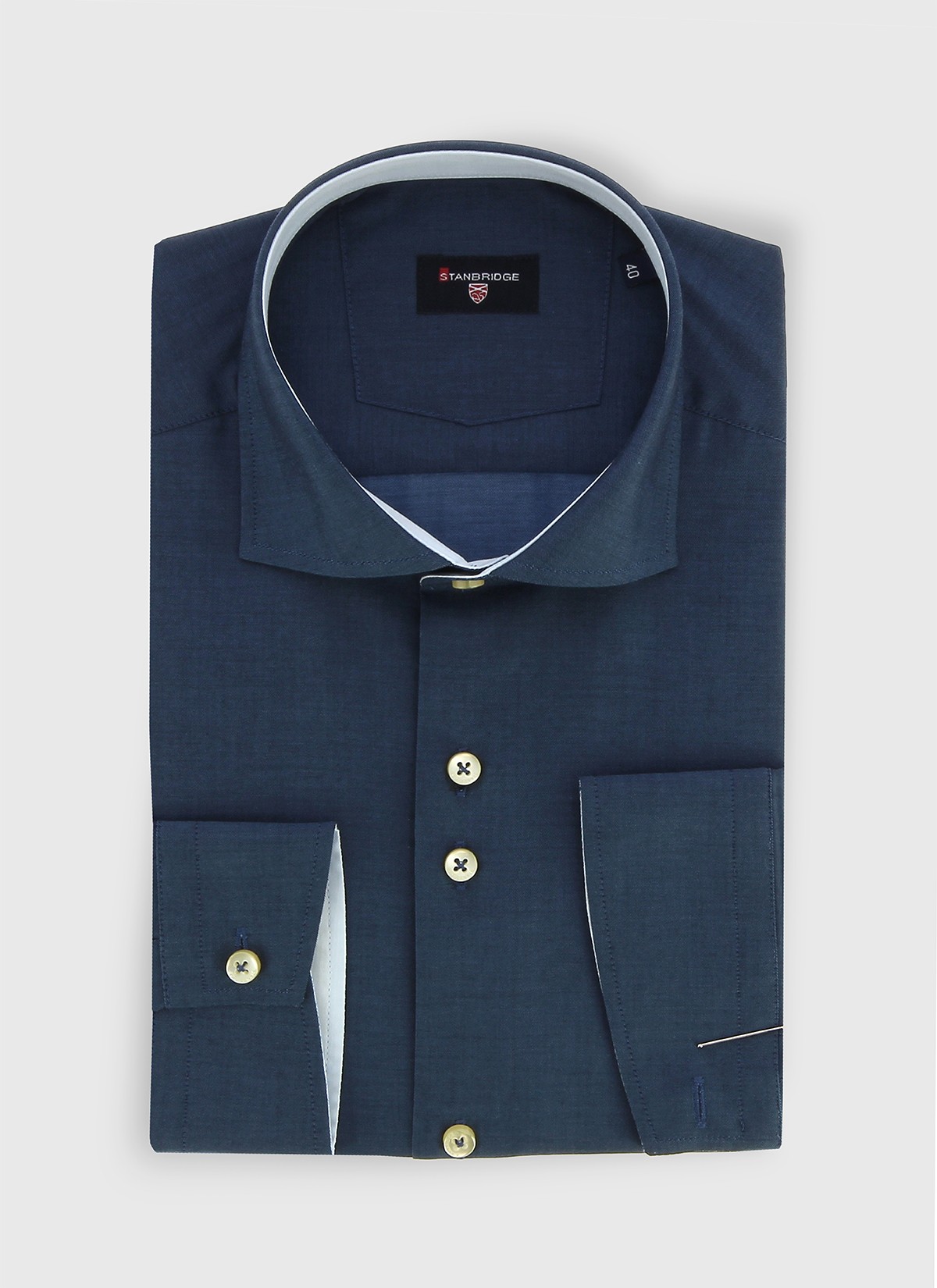 Chemise slim col italien STANBRIDGE